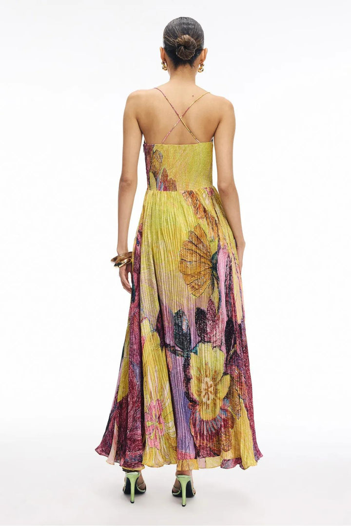 Kiara | Multicolored Ikat Print Maxi Dress
