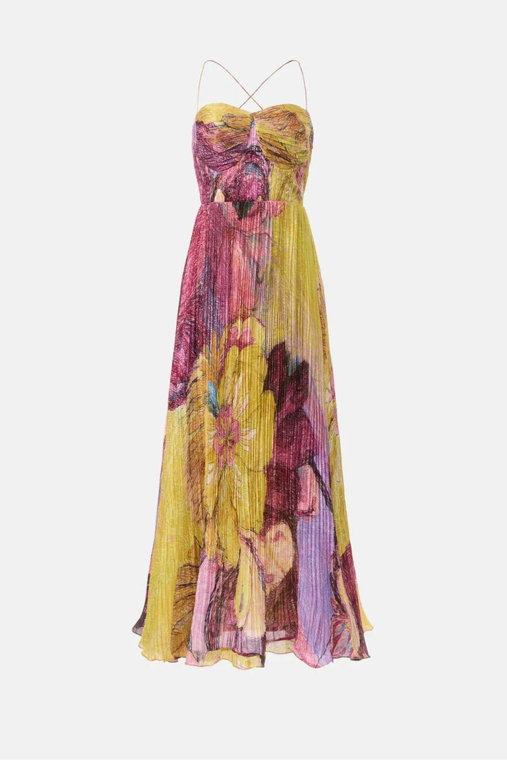 Kiara | Multicolored Ikat Print Maxi Dress