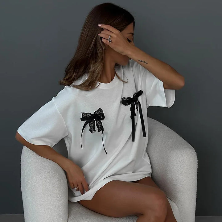 TALIE™ | Women Cute & Comfy Bow Tee